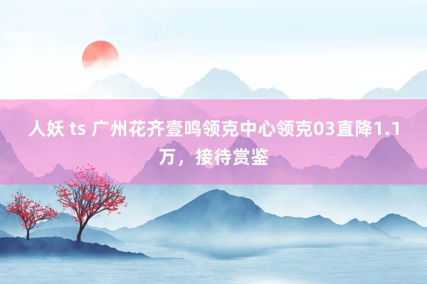 人妖 ts 广州花齐壹鸣领克中心领克03直降1.1万，接待赏鉴