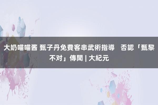 大奶喵喵酱 甄子丹免費客串武術指導   否認「甄黎不对」傳聞 | 大紀元