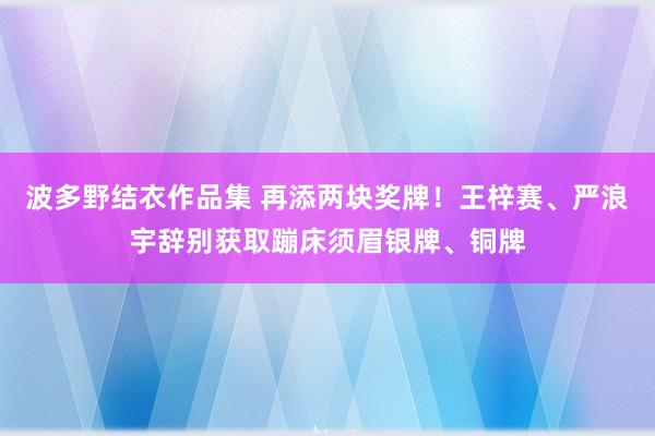 波多野结衣作品集 再添两块奖牌！王梓赛、严浪宇辞别获取蹦床须眉银牌、铜牌