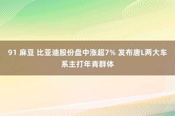 91 麻豆 比亚迪股份盘中涨超7% 发布唐L两大车系主打年青群体